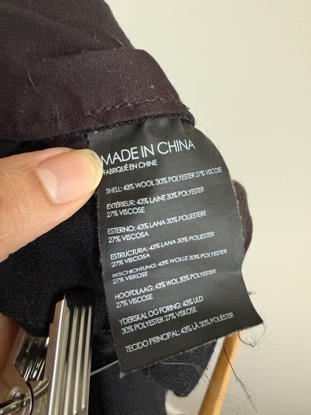 Club Monaco Wool Blend Black Pull On Boiled Pant Dressy Modest Capsule Wardrobe - Picture 10 of 10